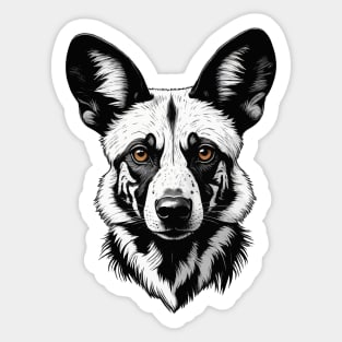 African Wild Dog Sticker